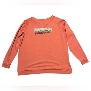 Patagonia Orange Long Sleeve Shirt XL